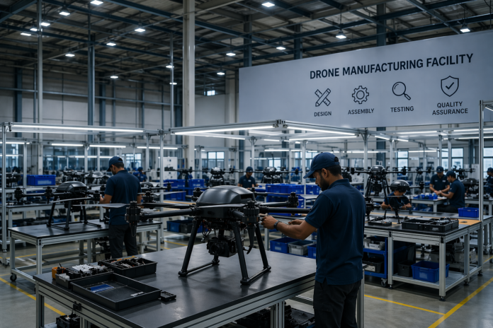 aerialgo izi drone manufacturing-mp-india