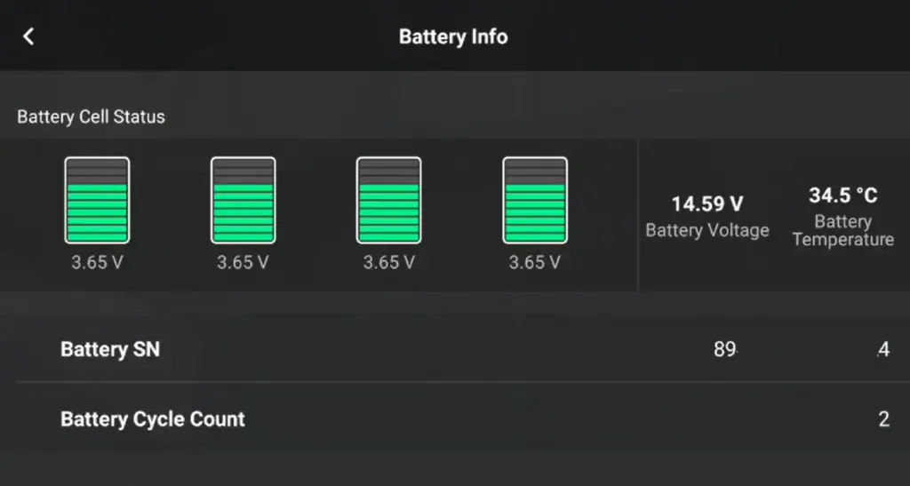 check if dji drone is original battery info