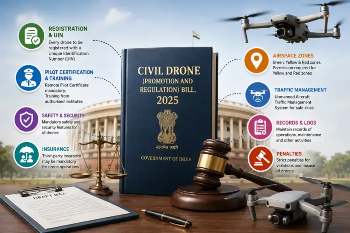 Draft Civil Drone (Promotion and Regulation) Bill, 2025 AerialGO Draft Civil Drone bill (Promotion and Regulation) Bill 2025