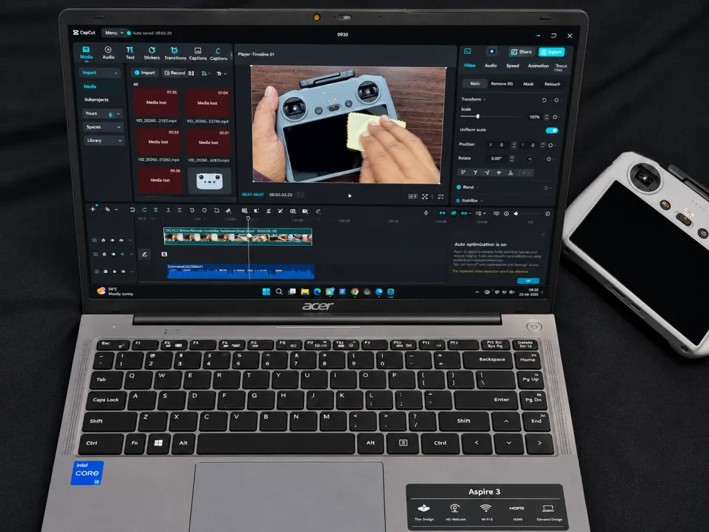 Editing aerial photographs and video for AerialGO